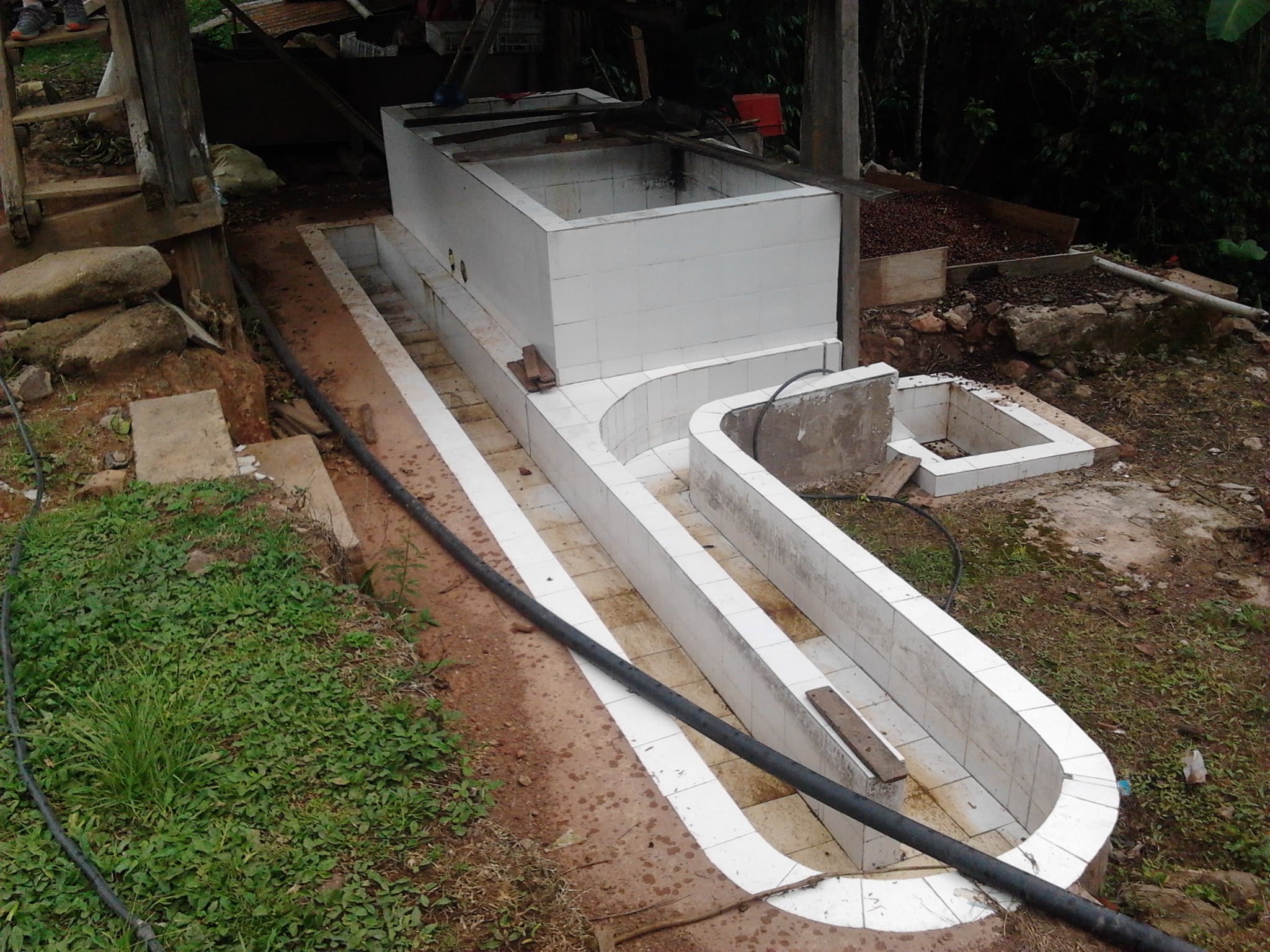 Sistema de lavado de café en la serranía